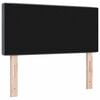 vidaXL Tăblie cap cu headboard Gri &icirc;nchis 90 cm Piele artificială