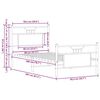 vidaXL Cadru pat fără saltea, stejar maro 80x200 cm lemn prelucrat