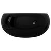vidaXL Chiuvetă de baie rotundă, negru, 40 x 15 cm, ceramică
