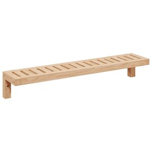 vidaXL Raft Suspendat pe Perete Pe perete natural 62 x 10 x 12,5 cm