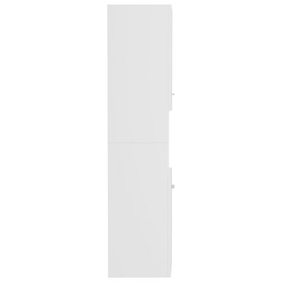 vidaXL Dulap de baie, alb, 30 x 30 x 130 cm, PAL
