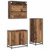 vidaXL Set de mobilier pentru baie 3 pcs Lemn Vechi Lemn compozit