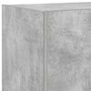 vidaXL Comode TV de perete cu lumini LED 2 buc. gri beton 80x35x31 cm