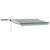 vidaXL Cort electric retractabil Verde, Alb, Antracit 3 x 2,5 m