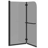 vidaXL Încărcare duș Manual Negru 95 x 140 cm Sticlă ESG și aluminiu