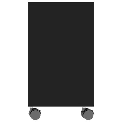 vidaXL Masă laterală, negru, 70x35x55 cm, lemn compozit