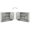 vidaXL Set de mobilier pentru baie cu sertar 2 pcs Gri din beton