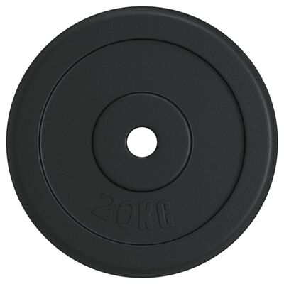 vidaXL Disc de greutate, 20 kg, fontă