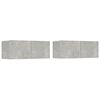 vidaXL Comode TV, 2 buc., gri beton, 80x30x30 cm, lemn compozit
