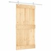 vidaXL Ușă glisantă cu set feronerie, 100x210 cm, lemn masiv de pin