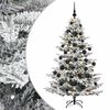 vidaXL Brad de Crăciun artificial cu glob 150 cm 150 LED-uri Alb cald