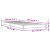 vidaXL Cadru de pat, gri sonoma, 100x200 cm, lemn prelucrat și metal