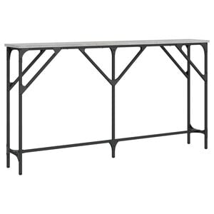 vidaXL Masă consolă, gri sonoma, 140x23x75 cm, lemn prelucrat