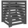 vidaXL Compostor, gri, 63,5x63,5x77,5 cm, lemn masiv de pin