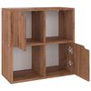 vidaXL Bibliotecă, stejar maro, 60x27,5x59,5 cm, lemn prelucrat