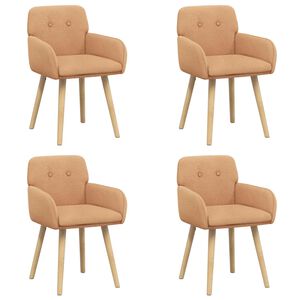 vidaXL Scaune de dining 4 buc. Boucl&eacute; Bej 59 x 56,5 x 85 cm