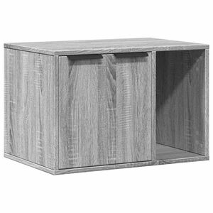 vidaXL Cutie litieră pisici sonoma gri 60x40x40 cm lemn prelucrat