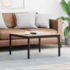 vidaXL Masă de cafea natural 80 x 80 x 45 cm Lemn de pin masiv