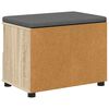 vidaXL Bancă pentru hol cu pernă Stejar Sonoma 60 x 38 x 46 cm
