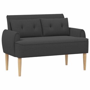 vidaXL Canapea cu capitonaj butonat Gri &icirc;nchis 117 x 67 x 77 cm Boucl&eacute;