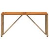 vidaXL Masă de exterior natural 80 x 40 x 40 cm Oțel și Poliratan