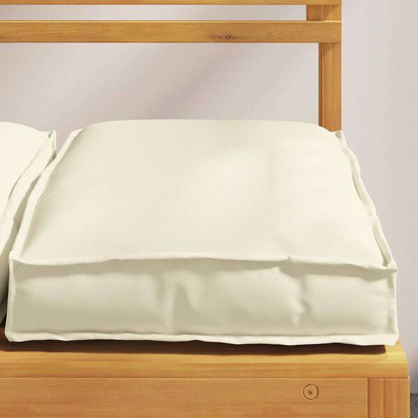 vidaXL Pernă 2 pcs Crem 40 x 40 x 8 cm Material Oxford