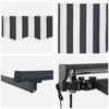 vidaXL Cort electric retractabil Antracit și Alb 2,5 x 2 m