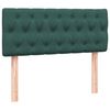 vidaXL Pat box spring cu saltea, verde &icirc;nchis, 120x210 cm, catifea