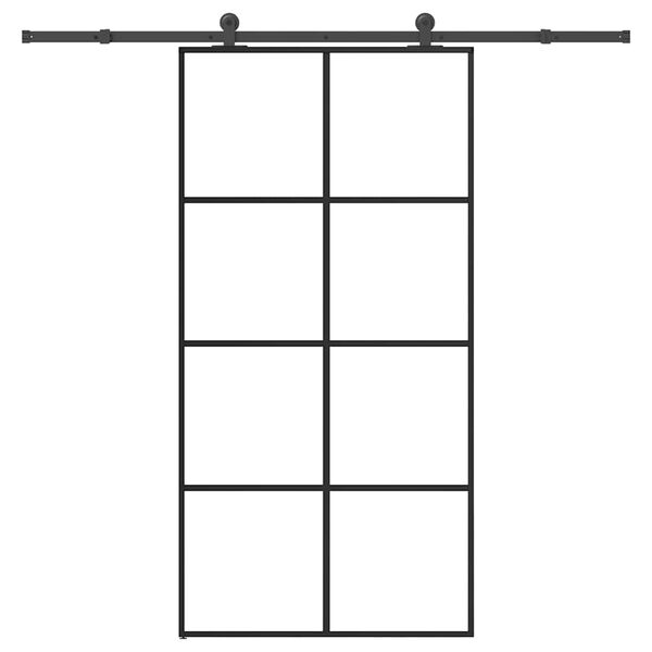 vidaXL Ușă glisantă cu set feronerie 102,5x205 cm sticlă ESG/aluminiu