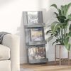 vidaXL Raft pentru reviste Gri Sonoma 51 x 11 x 102 cm Lemn compozit