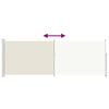 vidaXL Copertină laterală retractabilă, crem, 160x500 cm