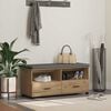 vidaXL Bancă pentru hol cu pernă Stejar Artizanal 100 x 38 x 46 cm