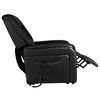 vidaXL Fotoliu TV rabatabil, negru, piele ecologică