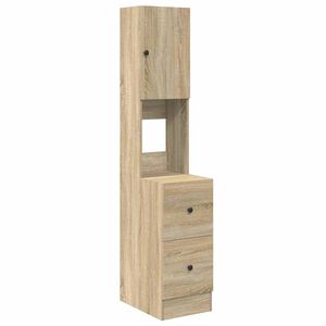 vidaXL Dulap de bucătărie Bej 35 x 50 x 180 cm Lemn prelucrat