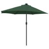 vidaXL Parasol de Grădină Verde 294 x 150 x 224 cm Poliester și oțel