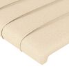 vidaXL Pat box spring cu saltea, crem, 90x190 cm, textil