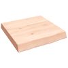 vidaXL Blat de baie, 40x40x(2-6) cm, lemn masiv netratat