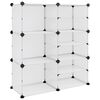vidaXL Suport de pantofi, transparent, 84x31,5x93 cm, PP