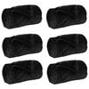 vidaXL Pături de aruncat 6 buc. Negru 220 x 240 cm 8.24 Molton