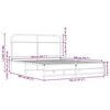 vidaXL Cadru de pat fără saltea stejar maro 150x200 cm Lemn prelucrat
