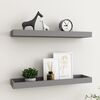 vidaXL Rafturi de perete Loggia, 2 buc., gri, 60x15x4 cm, MDF