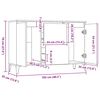 vidaXL Servantă, gri sonoma, 102x35x70 cm, lemn prelucrat