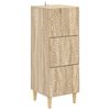 vidaXL Dulap cu sertare Stejar Sonoma 33 x 34,5 x 90 cm Lemn prelucrat