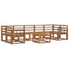 vidaXL Set de canapele de exterior 8 pcs natural Lemn Solid de Acacia