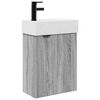 vidaXL Unitate de baie cu robinet Sonoma gri 45,5 x 22,5 x 84 cm
