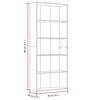 vidaXL Bibliotecă 5 niveluri gri sonoma 80x30x189 cm lemn compozit