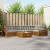 vidaXL Set de canapele de exterior 6 pcs Gri natural și deschis