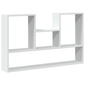 vidaXL Raft de perete alb 99x15x60 cm, lemn stratificat