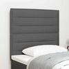 vidaXL Tăblie cap cu headboard Gri închis 80 cm Piele artificială