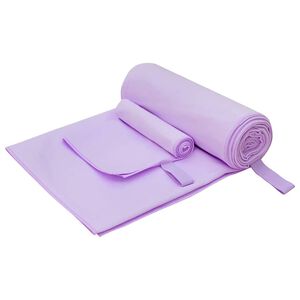 vidaXL Set de Prosoape Sport 2 buc. Violet 50 x 30 cm, 200 x 100 cm